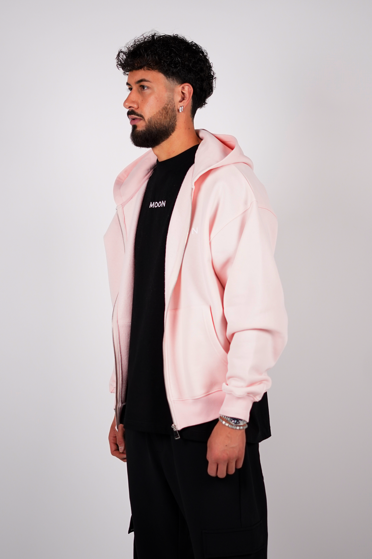 Moon Zip-Hoodie "Pink Panther"