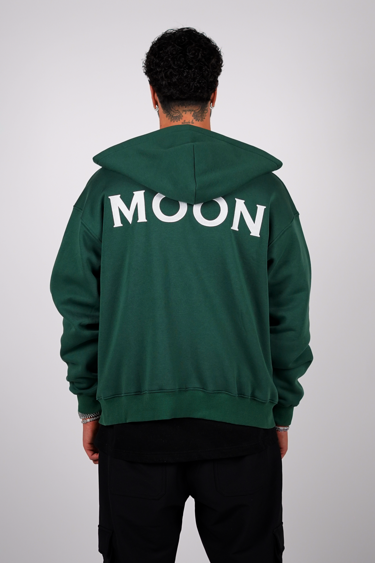 Moon Zip-Hoodie "Forest Green"